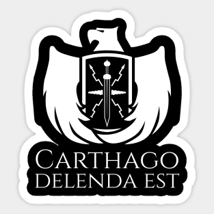 Carthago Delenda Est - Military History Of Rome Sticker